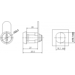 Zamek ryglowy ZC 0575